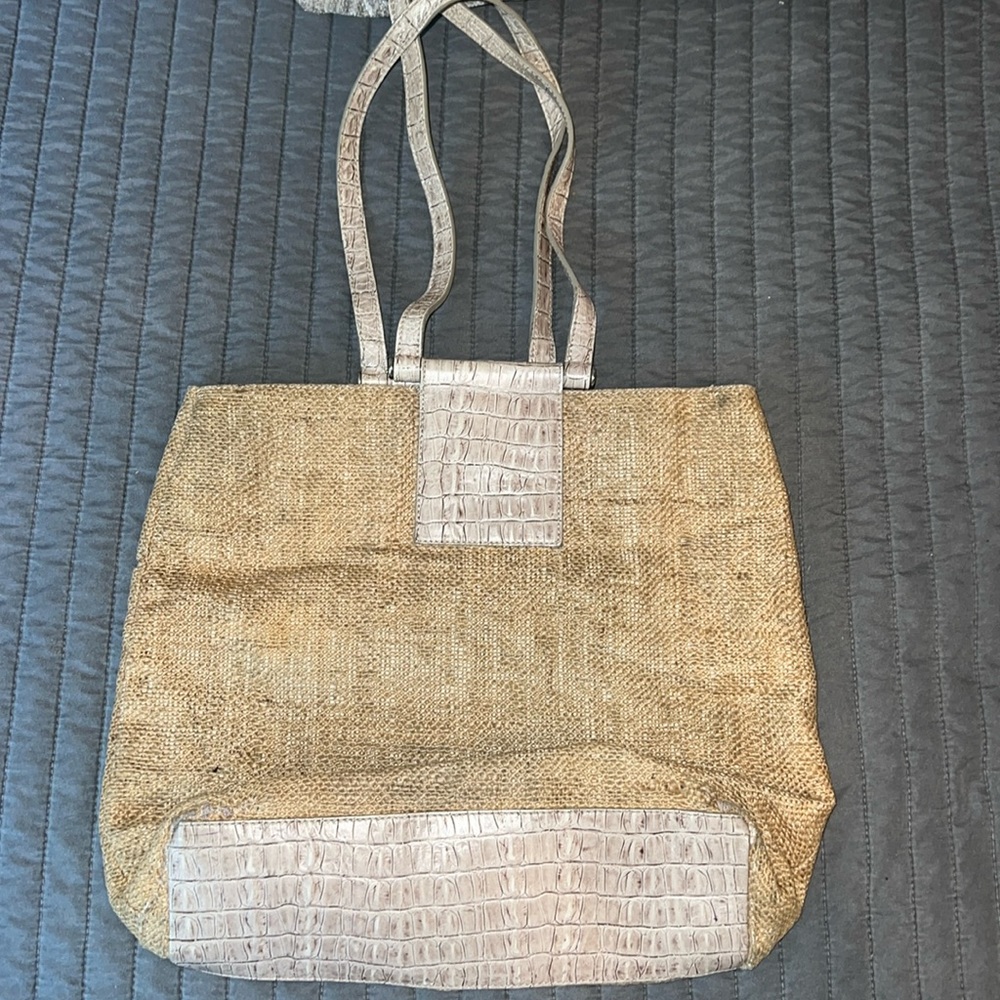 Alberta Ferretti Vintage Shoulder Tan Bag